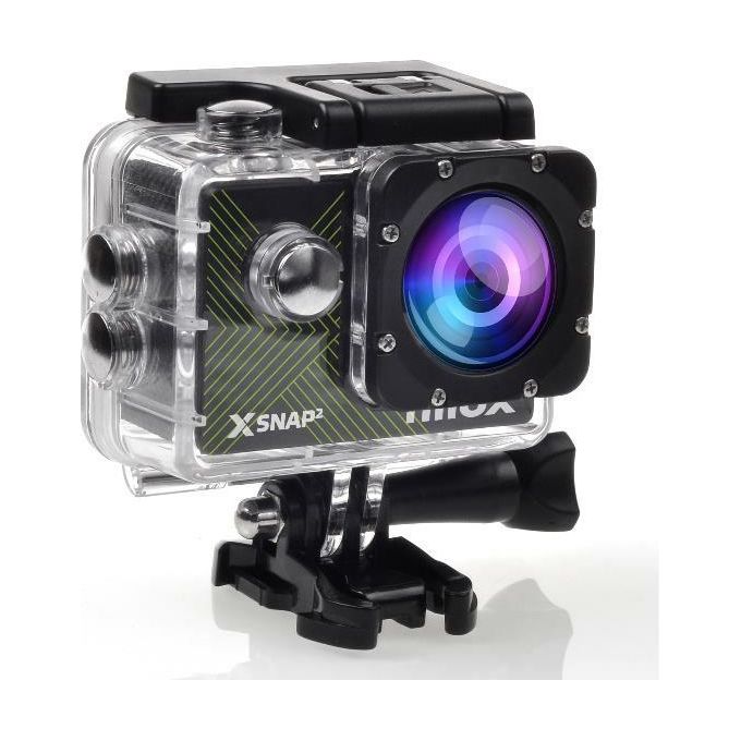 Nilox S0458598 X-SNAP2 Action Cam 4K WiFi Impermeabile 30m Display 2'' Foto 16MP Sensore CMOS colore Nero