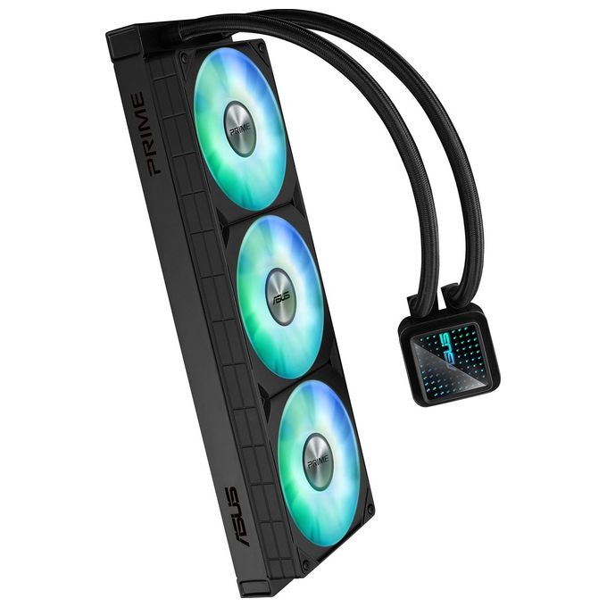 Asus PRIME LC 360 ARGB Dissipatore a Liquido All-In-One 360mm 3 Ventole 120mm ARGB Aura Sync Intel AMD colore Nero