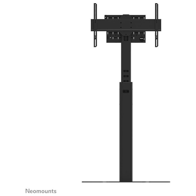 Neomounts FL45S-825BL1 Supporto da pavimento per TV 37-75'' Regolabile in Altezza 104-157 cm con Gestione Cavi e Piastra di Sicurezza colore Nero