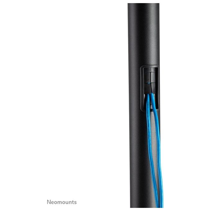 Neomounts FL50-550BL1 Carrello TV da Pavimento Mobile 37'' 70'' 50 Kg 4 Ruote 2 Ripiani VESA 600x400 colore Nero