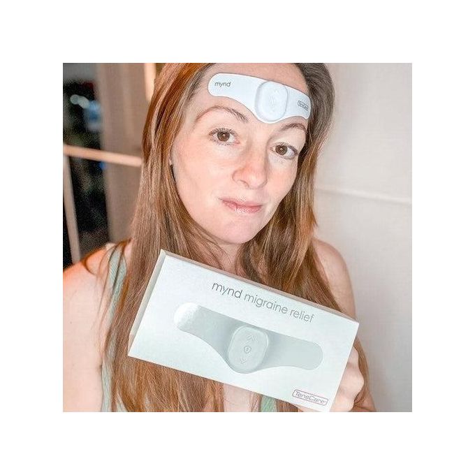 TensCare WEL302025 Mynd Dispositivo TENS Alleviazione Emicranie 40 livelli intensita' 2 modalita' colore Bianco