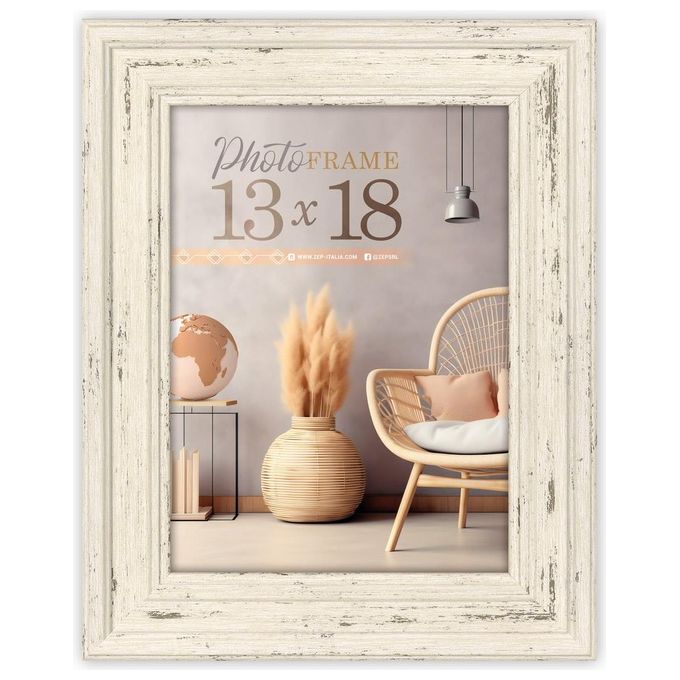 ZEP Palermo Bianco Cornice Portafoto 20x30cm in Plastica