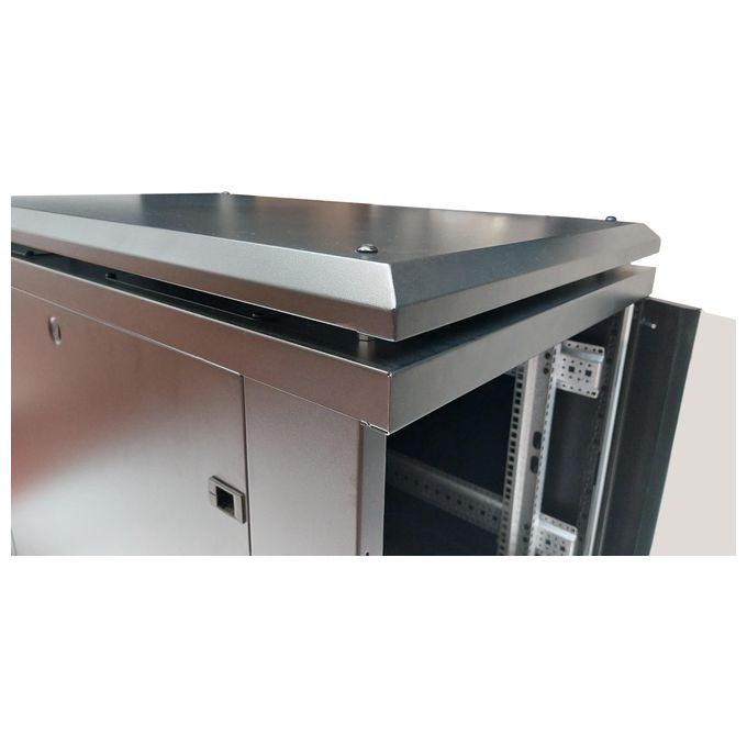 Link LK1912U68 Armadio Rack 19'' 12U 700x600x800 mm porta frontale vetro porta posteriore metallo colore Nero