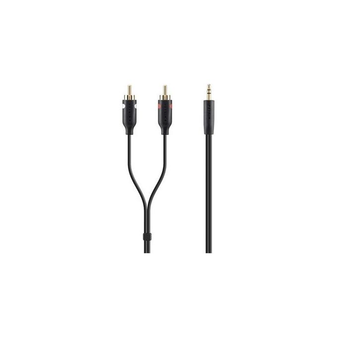 Belkin Cavo Audio 2mt 2 X Rca 3.5mm Nero