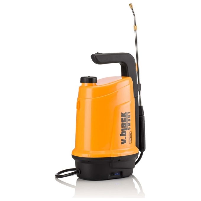 Volpi 19SME V-Black Smart Pompa Irroratrice Elettrica a Batteria 5 L 3,7 Vdc 2,6 Ah autonomia 2,5 h colore Nero Arancione