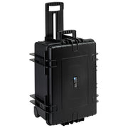 BandW Cases 6800-B Valigetta Porta Attrezzi in Polipropilene PP IP67 Antipolvere e Impermeabile con Trolley e Ruote Impilabile per Trasporto Sicuro di Fotocamere Notebook Tablet Colore Nero