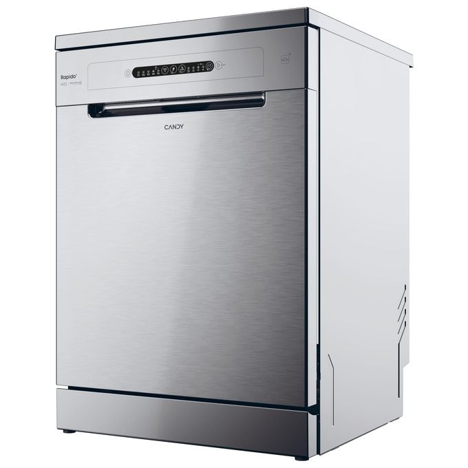 Candy CF 3C7L0X Rapido Lavastoviglie Libera Installazione 13 coperti Classe C Wi-Fi Motor Inverter 47 dB (82x60x60 cm) colore Inox