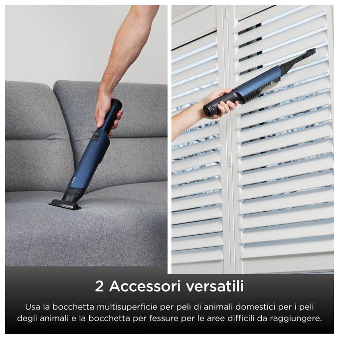 Shark WV270EU WandVac 2.0 Aspirapolvere Portatile Senza Filo 160W autonomia 15 min filtro lavabile colore Blu