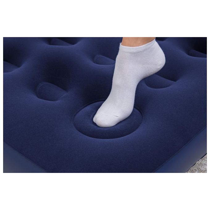 Bestway Materasso Gonfiabile Singolo con Pompa Pedale Blu