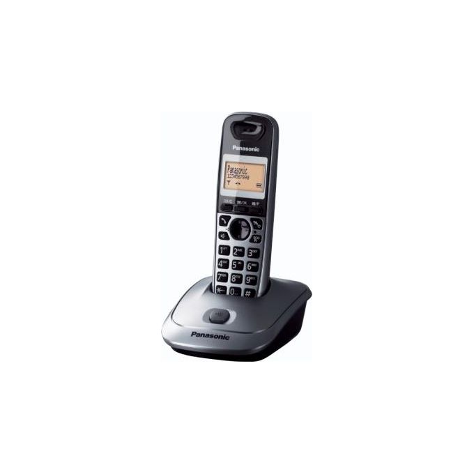 Panasonic KX-TG2511JT Cordless Dect-Gap Display 1,4'' Vivavoce ID Chiamante Rubrica Titanium
