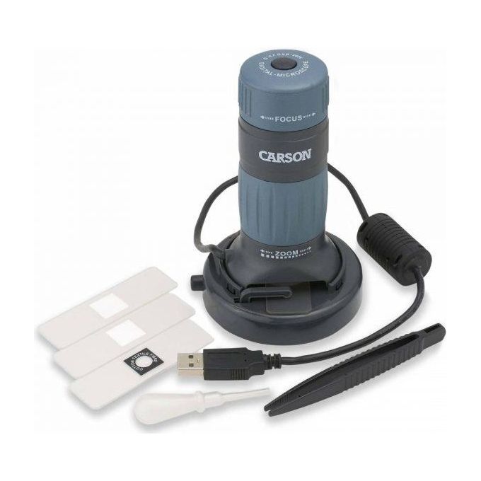 Carson MM-940 zPix 300 Microscopio digitale 86x 457x USB 3.0 colore Blu
