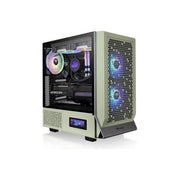 Thermaltake CA-1Y2-00MEWN-00 Ceres 300 TG ARGB Case PC Midi Tower ATX Vetro Temperato 2x 140 mm USB-C colore Verde