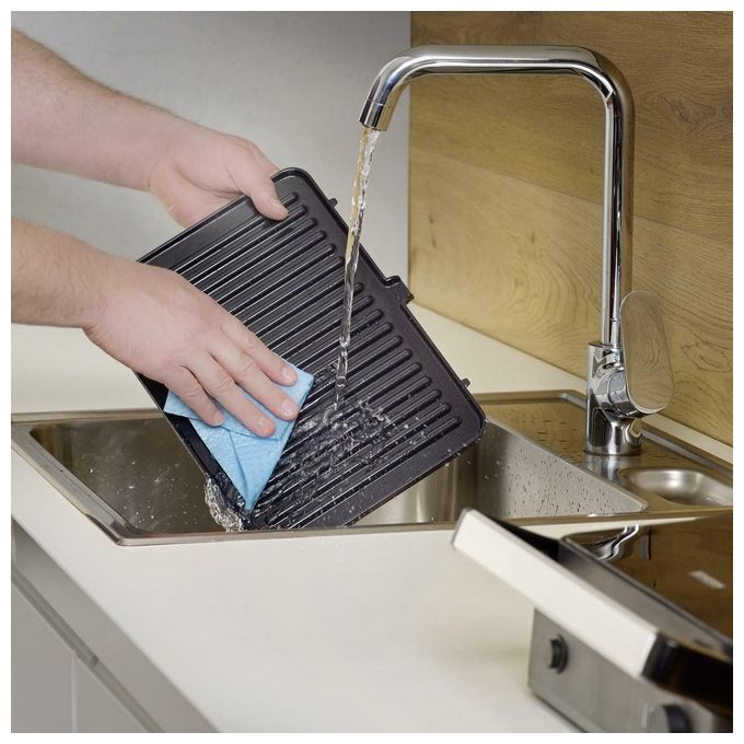 Severin KG 2398 SEVINI Lite Bistecchiera elettrica 1800 W piastre ceramica rimovibili termostato regolabile colore Nero