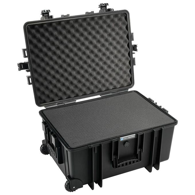 BandW Outdoor Trolley Case Type Type 6800 Custodia Rigida per Fotocamere da Esterni con Spugna Sintetica Nero