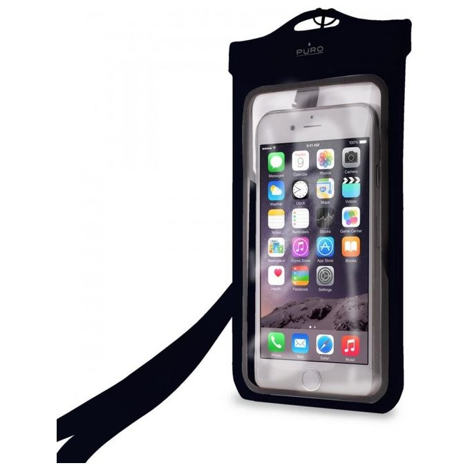 Puro Custodia Impermeabile per Smartphone Nera