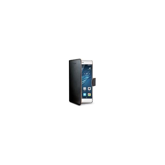 Celly WALLY582 Custodia a Libro in Similpelle per Huawei P9 Plus con Flap Magnetico Slot Carte Funzione Stand colore Nero