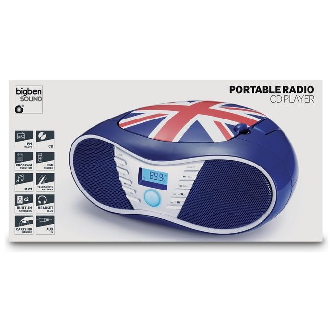 Big Ben Lettore Radio Cd Uk Flag