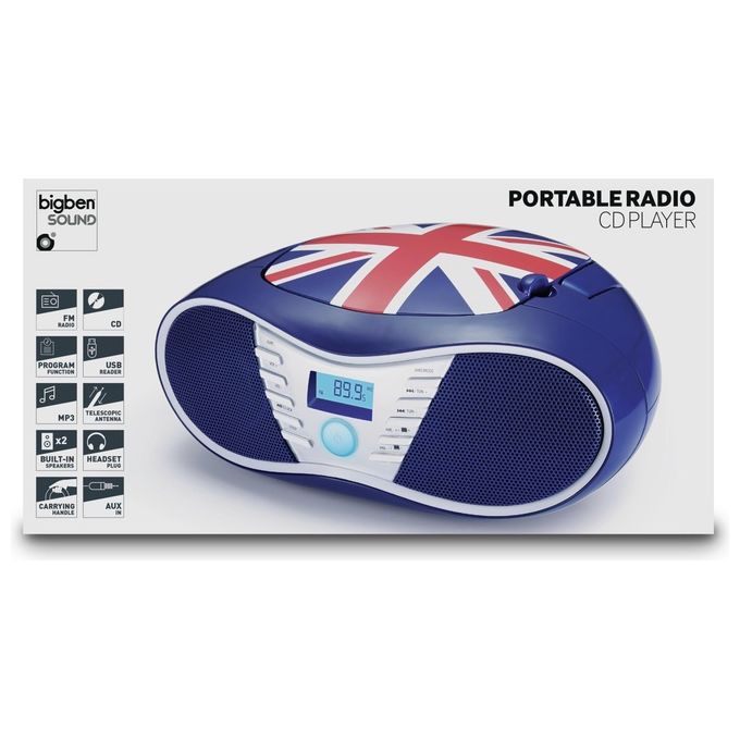 Big Ben Lettore Radio Cd Uk Flag