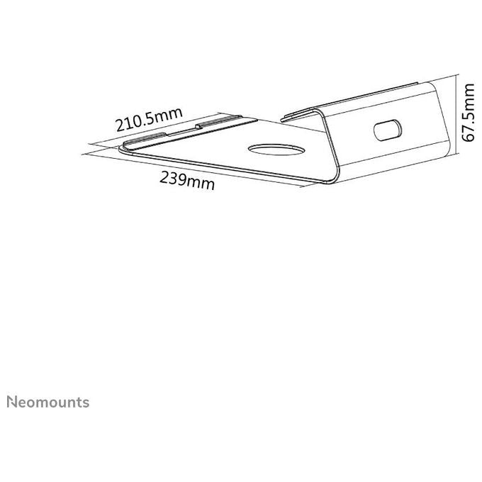 NewStar NS-LS025 Supporto notebook 17 argento