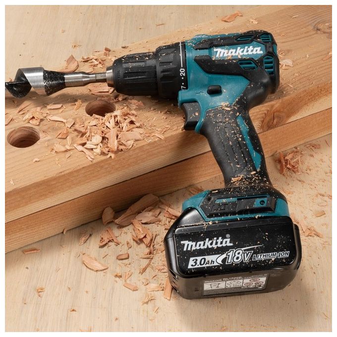 Makita DDF490Z Trapano Avvitatore Brushless Velocita' 1900 rpm Coppia 65 Nm 20 Impostazioni Colore Blu Nero