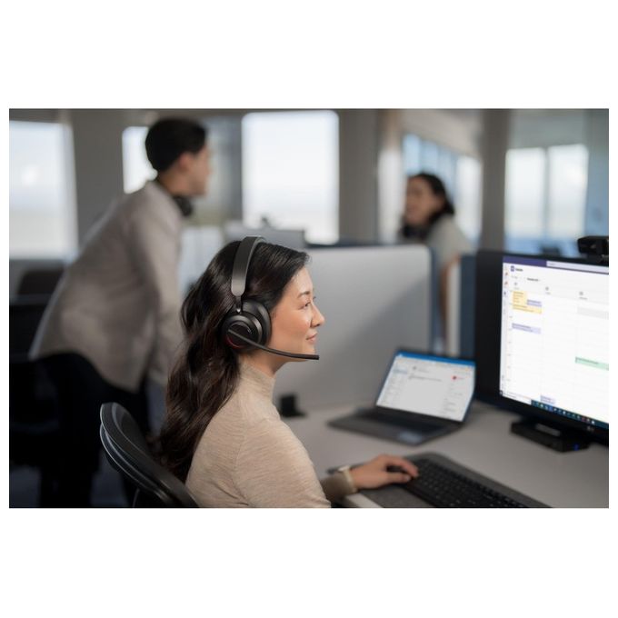 Kensington K83452WW Cuffie over-ear Bluetooth H3000 Cancellazione Rumore Attiva con AI Durata Batteria 60 h Connessione Bluetooth 5.2 colore Nero
