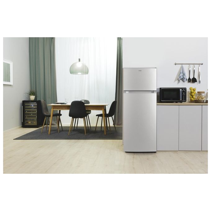 Candy CDG1S514ES Frigorifero Doppia Porta 211 L 143 cm Classe E 41 dB Statico Libera Installazione colore Silver