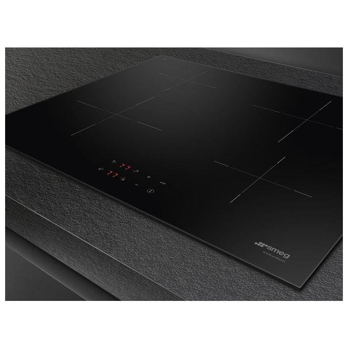 Smeg SI2641D Universale Piano cottura a Induzione 60 cm 4 Zone Touch Control 7200 W colore Nero