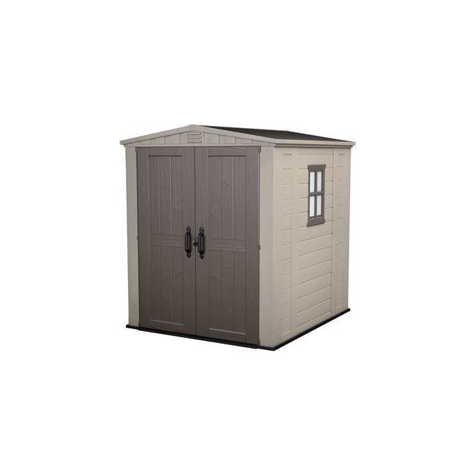Keter Casetta da Giardino Factor 6X6 in Resina 178x195,5x208h Beige
