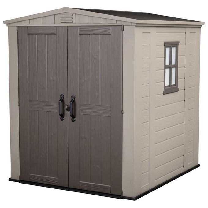 Keter Casetta da Giardino Factor 6X6 in Resina 178x195,5x208h Beige