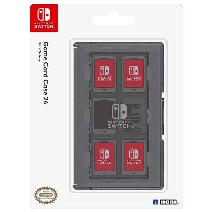 2dots NSW-025U Game Card Case 24 Hori Nero