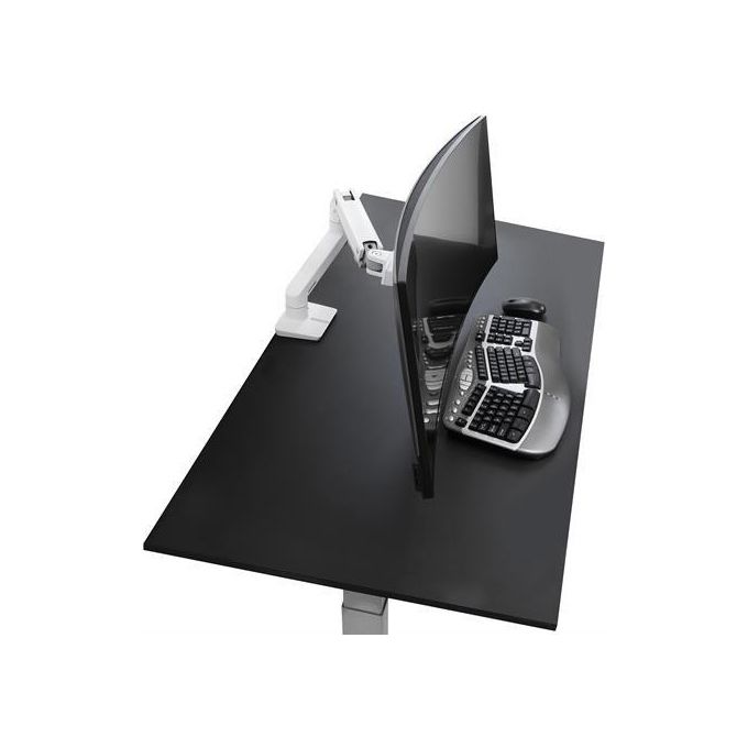 Ergotron HX Desk Monitor Arm KIT_ Montaggio su Tavolo per Monitor fino a 42'' Bianco