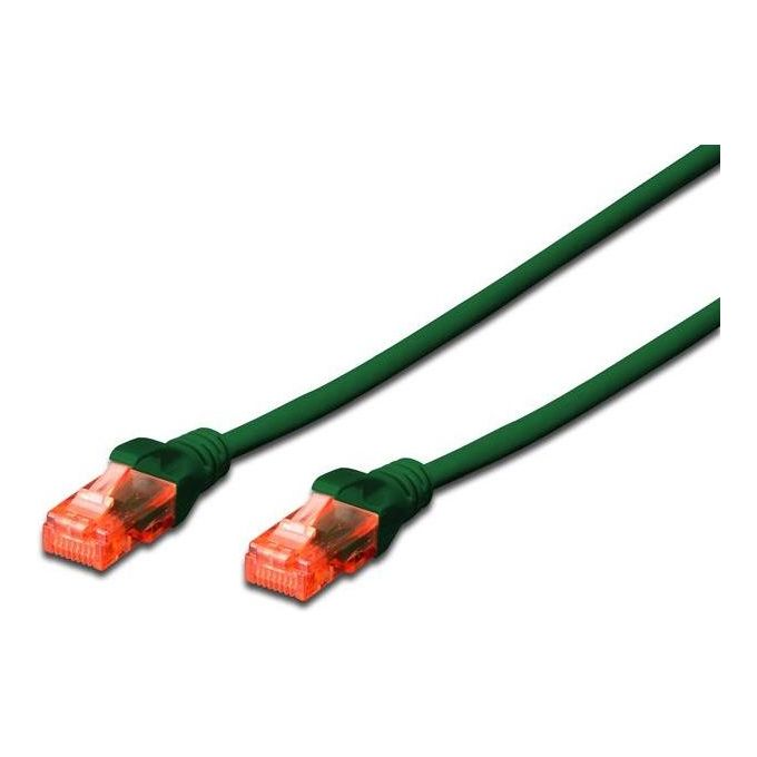 Digitus cavo rete utp cat. 6 non schermato lszh mt. 10 verde