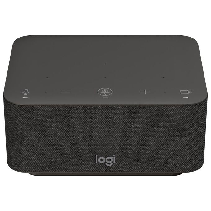 Logitech 986-000020 Logi Dock Docking Station USB-C Speakerphone HDMI DisplayPort 100W Microsoft Teams colore Graphite