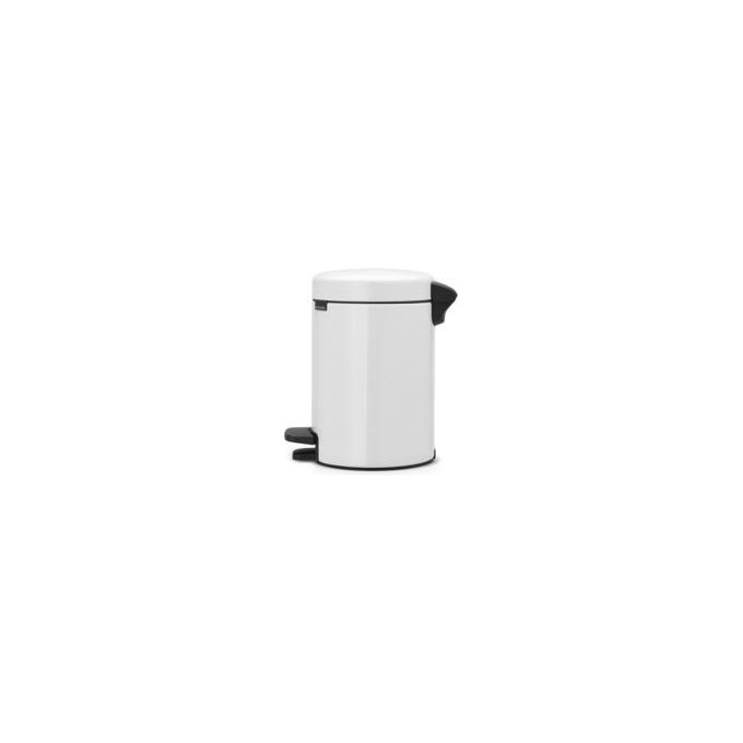 Brabantia Pedal Bin Newicon Pattumiera a Pedale 3 Litri Bianco