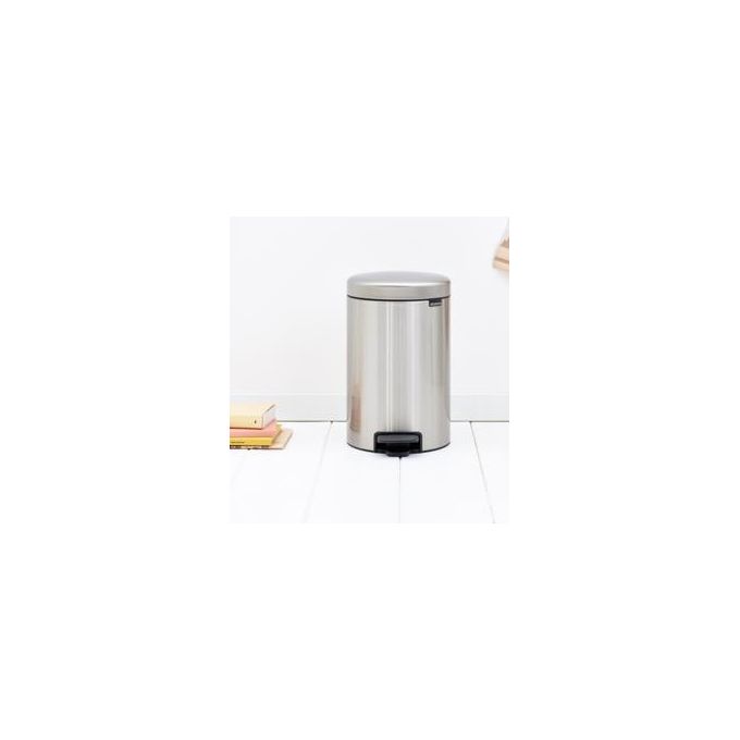 Brabantia Pedal Bin Newicon Pattumiera a Pedale 12 Litri Inox Satinato FPP