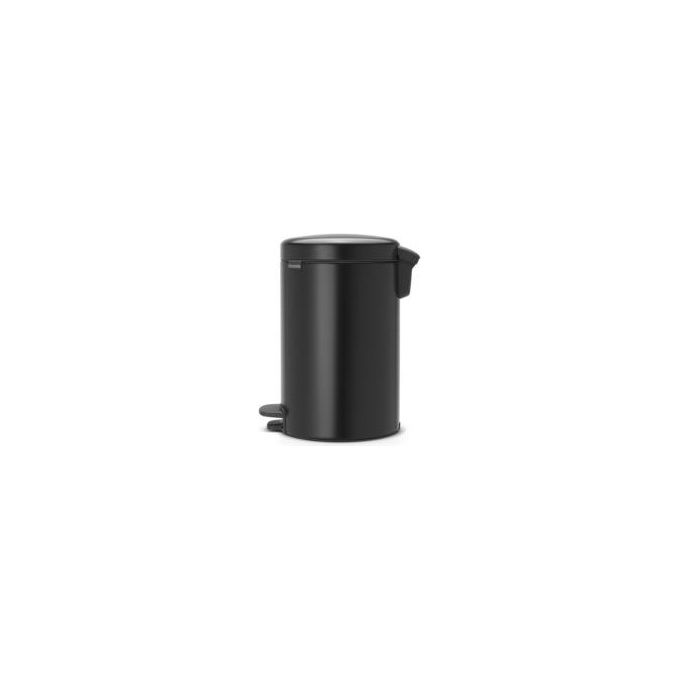 Brabantia Pedal Bin Newicon Pattumiera a Pedale 12 Litri Nero Opaco