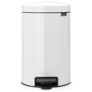 Brabantia Pedal Bin Newicon Pattumiera a Pedale 12 Litri Bianco