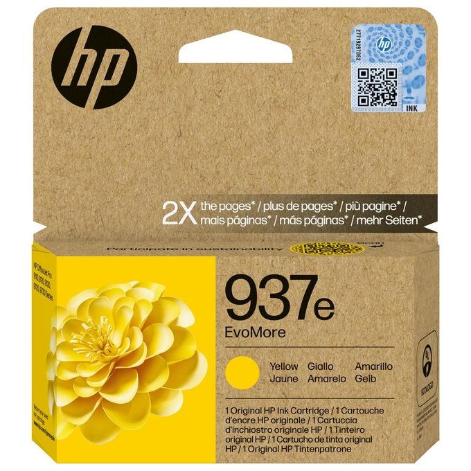 HP 4S6W8NE 937e EvoMore Cartuccia di Inchiostro Originale XL 1650 pagine colore Giallo