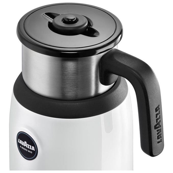Lavazza Montalatte Milk Up Potenza 500 W con Pulsante Multifunzione Colore Bianco per Montare Latte e Preparare Bevande Calde