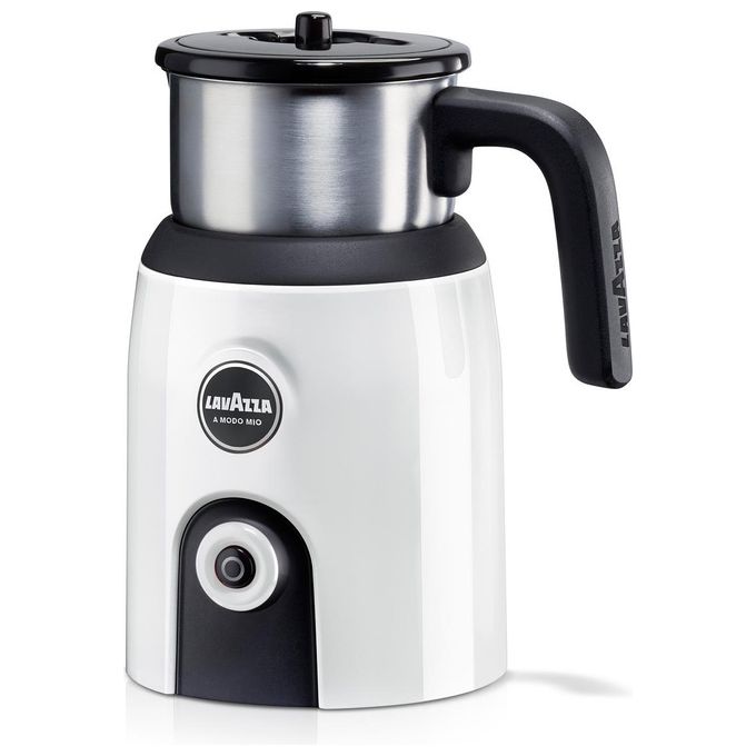 Lavazza Montalatte Milk Up Potenza 500 W con Pulsante Multifunzione Colore Bianco per Montare Latte e Preparare Bevande Calde