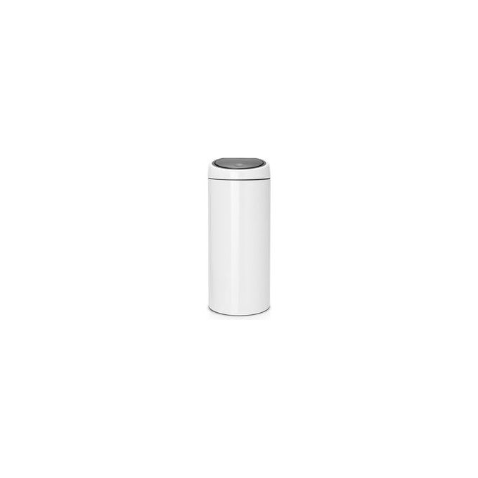 Brabantia 115141 Touch Bin New Pattumiera 30 litri Apertura Soft-touch Secchio Interno Rimovibile colore Bianco