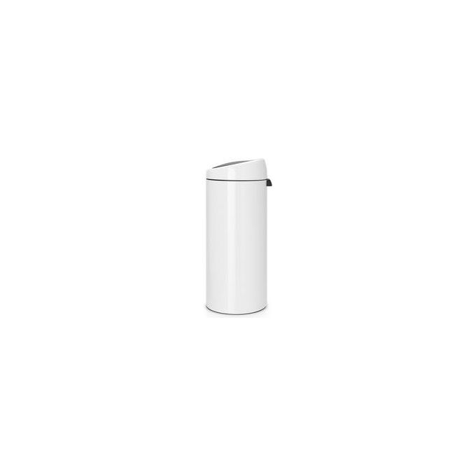 Brabantia 115141 Touch Bin New Pattumiera 30 litri Apertura Soft-touch Secchio Interno Rimovibile colore Bianco