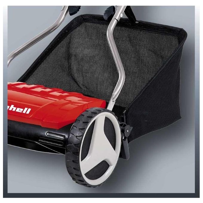 Einhell 3414161 GE-HM 38 S-F Tagliaerba a Spinta con 5 Coltelli Regolazione Altezza 4 Livelli 38 cm Capacita' 26 L colore Rosso Nero