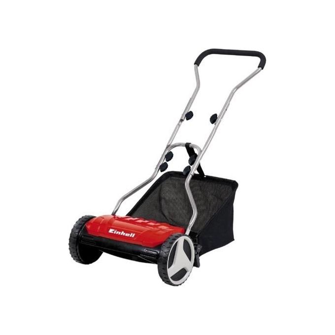 Einhell 3414161 GE-HM 38 S-F Tagliaerba a Spinta con 5 Coltelli Regolazione Altezza 4 Livelli 38 cm Capacita' 26 L colore Rosso Nero