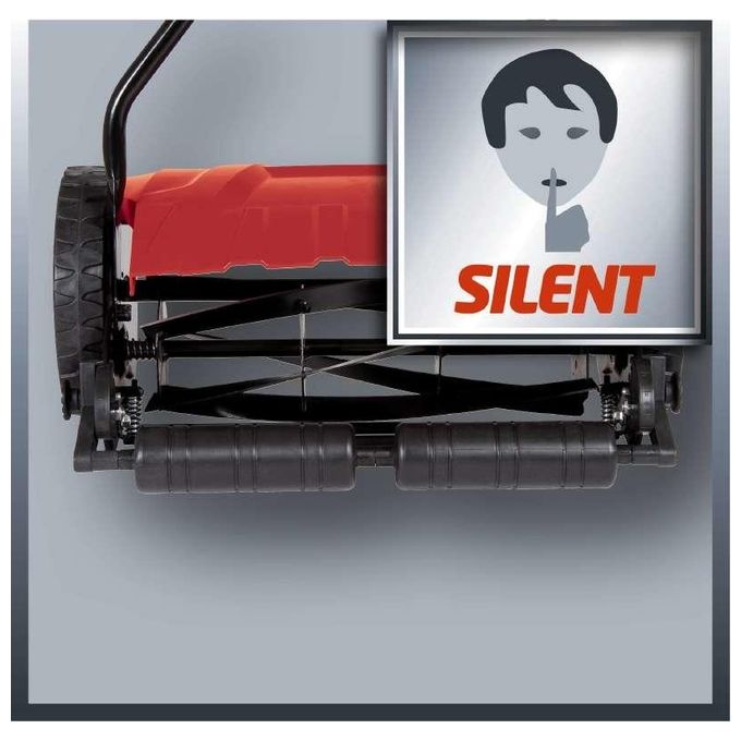 Einhell 3414161 GE-HM 38 S-F Tagliaerba a Spinta con 5 Coltelli Regolazione Altezza 4 Livelli 38 cm Capacita' 26 L colore Rosso Nero