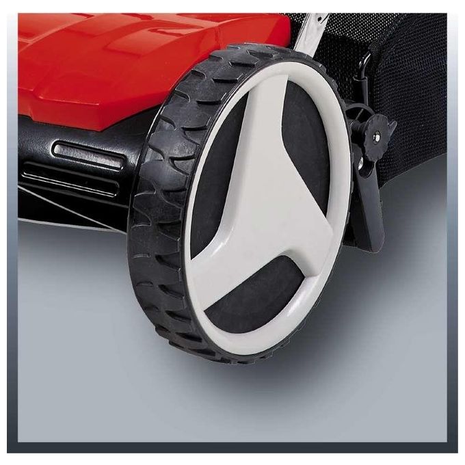Einhell 3414161 GE-HM 38 S-F Tagliaerba a Spinta con 5 Coltelli Regolazione Altezza 4 Livelli 38 cm Capacita' 26 L colore Rosso Nero