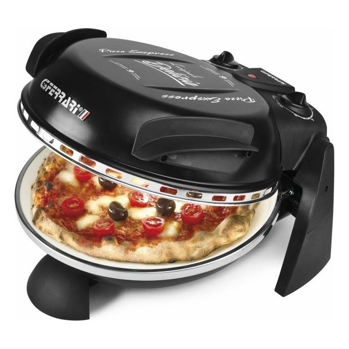 G3 Ferrari G1000610 Delizia Forno Pizza 1200W Pietra refrattaria 31 cm 400°C Timer colore Nero