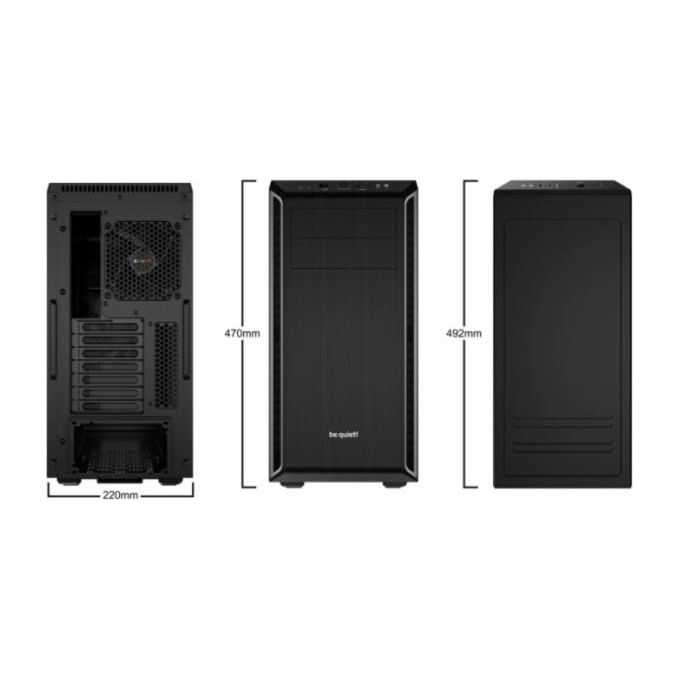 Be Quiet! Pure Base 600 Case Atx 7 Hdd Slot 2xUsb 3.0 1xAudio Silver