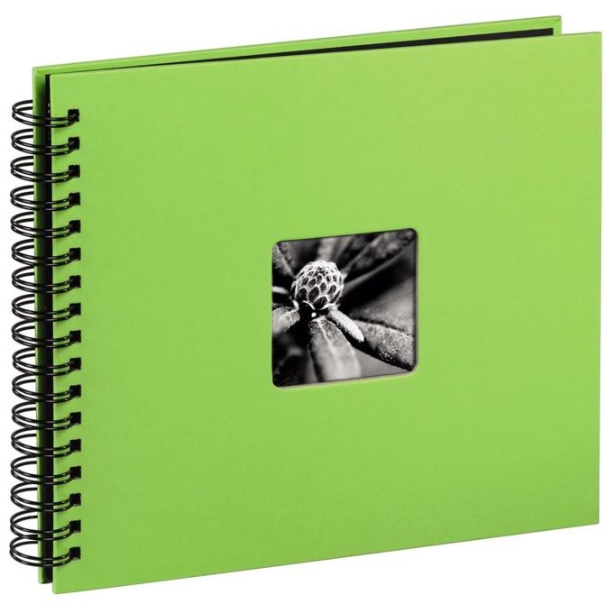 Hama Fine Art Album Fotografico e Portalistino a Spirale Kiwi 36x32cm 50 Pagine Nere