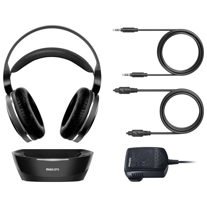 Philips SHD8850-12 Cuffie Auricolari Wireless Hi-Fi Stazione Docking Nero